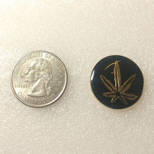 Marijuana Pot Leaf Enamel Pin